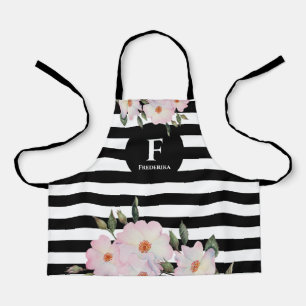 Tablier Aquarelle Roses Roses Roses Roses Ballerina Monogr