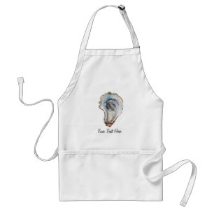 Tablier Aquarelle Tendance Nautilus Huître Personnalisé