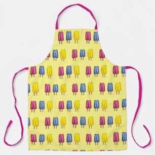 Tablier Aquarelle Twin Pop Popsicles Ice Lollies Lolly