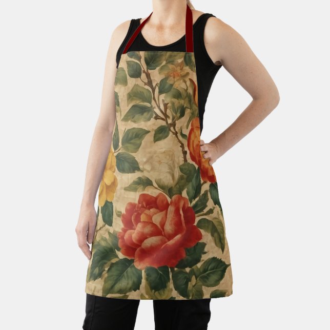 Tablier Aquarelle Vintage Floral Collection moderne (Insitu)