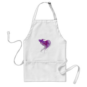 Tablier Aquarelle violette Betta Fish