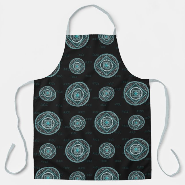 Tablier Aquarius Mandala Tout-En-Plan (Recto)