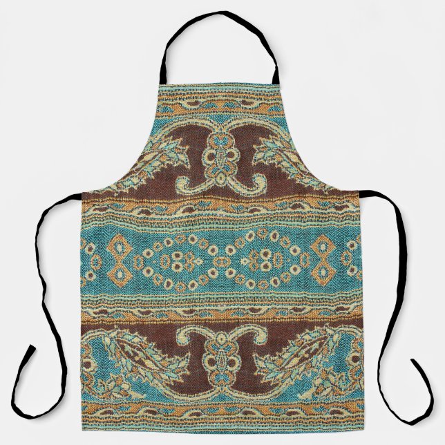 Tablier Arabesque Fabric Paisley Oriental Design (Recto)