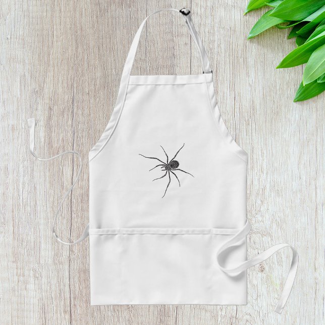 Tablier Araignée noire aux longues pattes Arachnide effray (Créateur téléchargé)