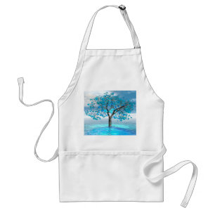 Tablier Arbre bleu cristal