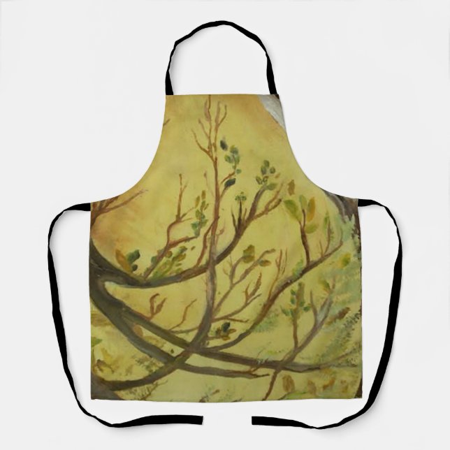 Tablier Arbre branches anciennes Tout-sur-impression tabli (Recto)