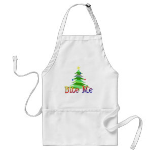 Tablier Arbre de Noël Bite Me