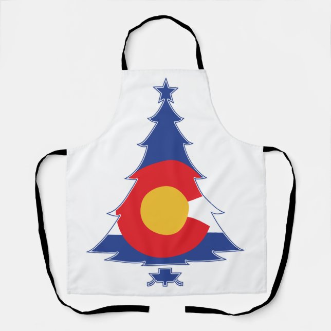 Tablier Arbre de Noël du Colorado (Recto)