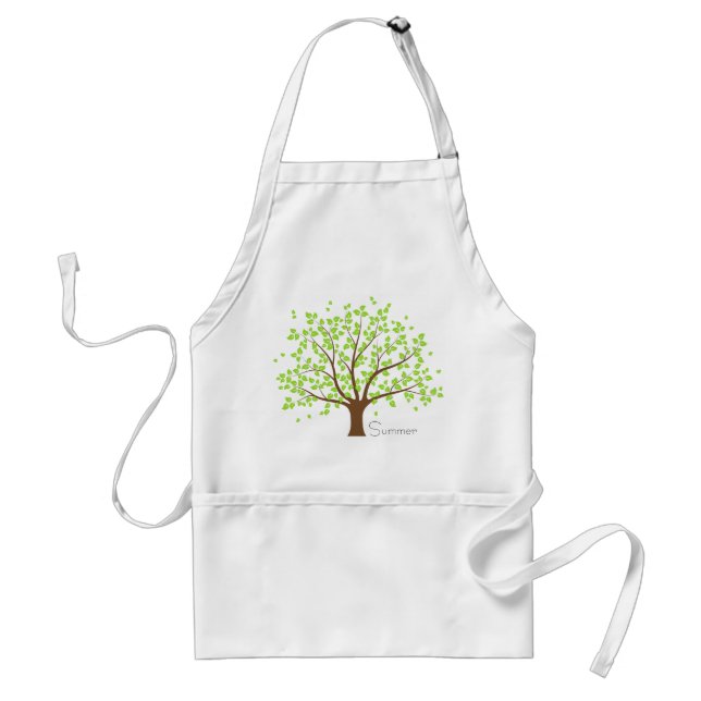 Tablier Arbre verte d'été (Devant)
