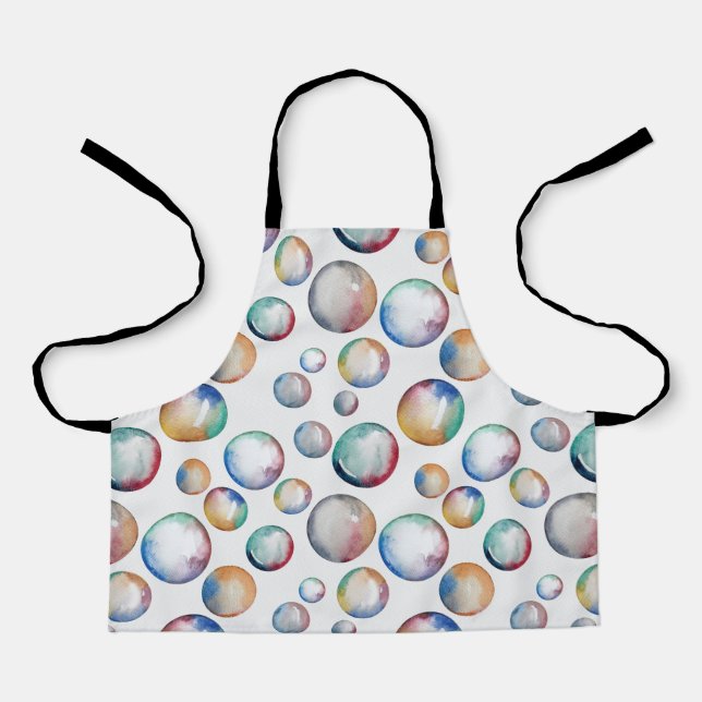 Tablier Arc en arc-en-ciel bulles Apron (Recto)