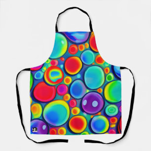 Tablier Arc en arc-en-ciel bulles Apron
