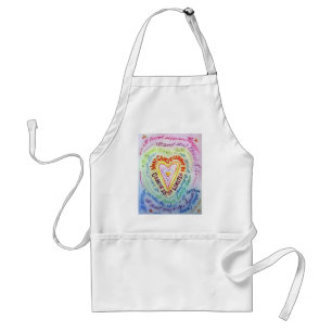 Tablier Arc-en-ciel Cancer Heart Apron