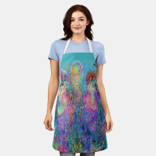 Tablier Arc-en-ciel Jellyfish Mermaid Prom robe Apron