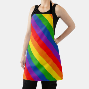 Tablier Arc-en-ciel LGBTQ+ Pride drapeau, couleurs Gay pri