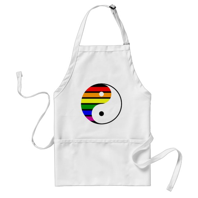 Tablier Arc-en-ciel Yin Yang (Devant)