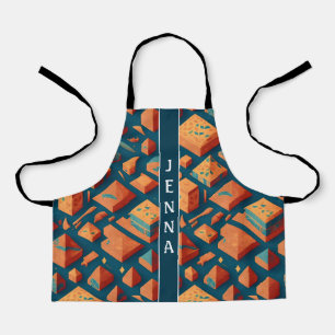 Tablier Archaeoindris Motif personnalisé coloré géométriqu
