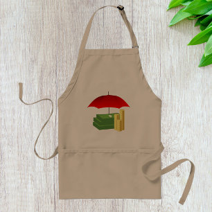 Tablier Argent Rainy Day Pièces Et Notes Apron