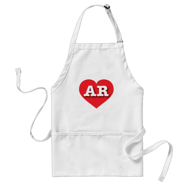 Tablier Arkansas Red Heart - J'aime AR (Devant)