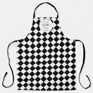 Tablier Arlequin et nom personnalisé