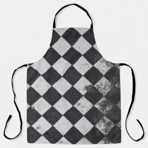 Tablier Arlequin noir et blanc
