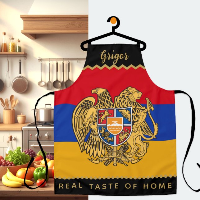Tablier Arménie Chefs Apron, Cuisine, Drapeau arménien (Armenia Flag Apron, Patriotic Kitchen)