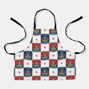 Tablier Armoiries d'Haïti Motif Damier — Haïtien 