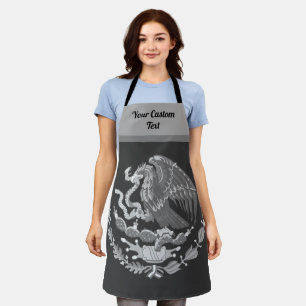 Tablier Armoiries mexicaines à l'aigle royal - argent