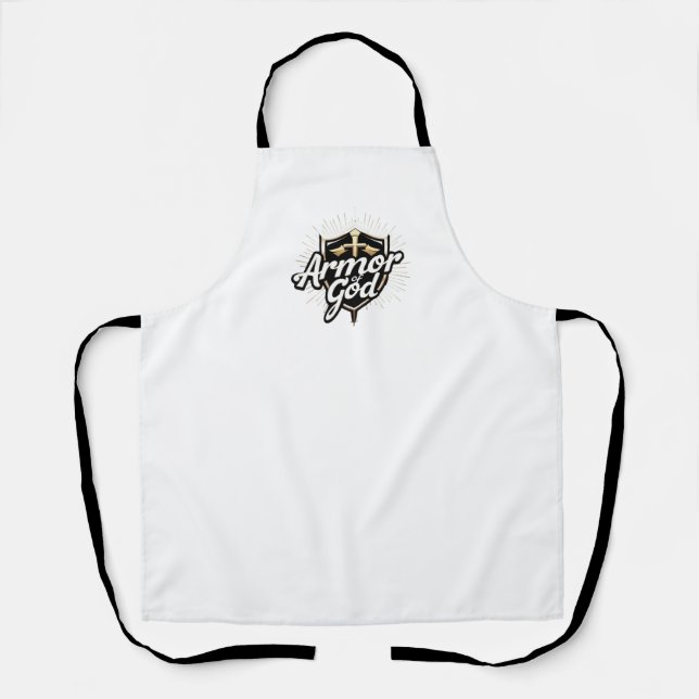 Tablier Armor of God Apron | Faith-Based Kitchen Apron  (Recto)