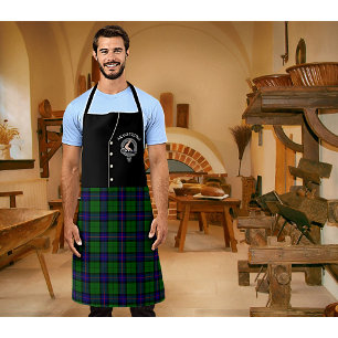 Tablier Armstrong Clan Badge & Tartan Kilt Apron