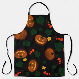 Tablier Arrière - plan citrouille halloween sombre