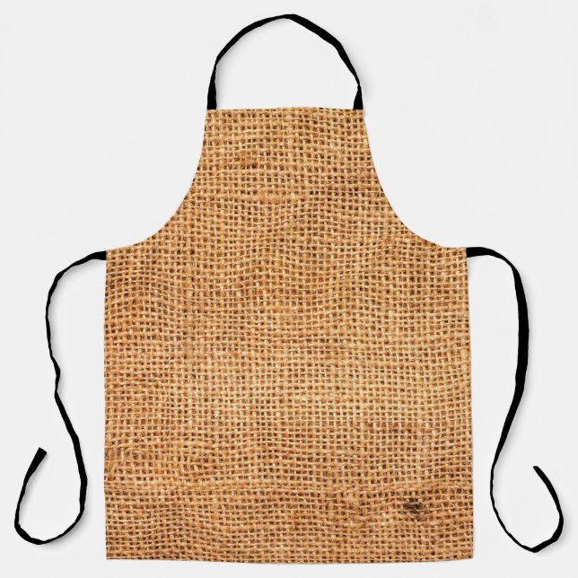 Tablier arrière - plan de tissu de burlap Brown ou tissu d (Recto)