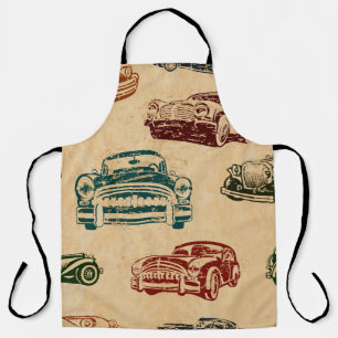 Tablier Arrière - plan de voiture vintage sans couture.