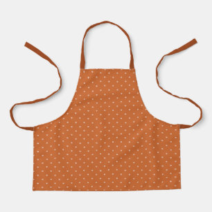 Tablier Arrière - plan des mini-coeurs orange brûlés