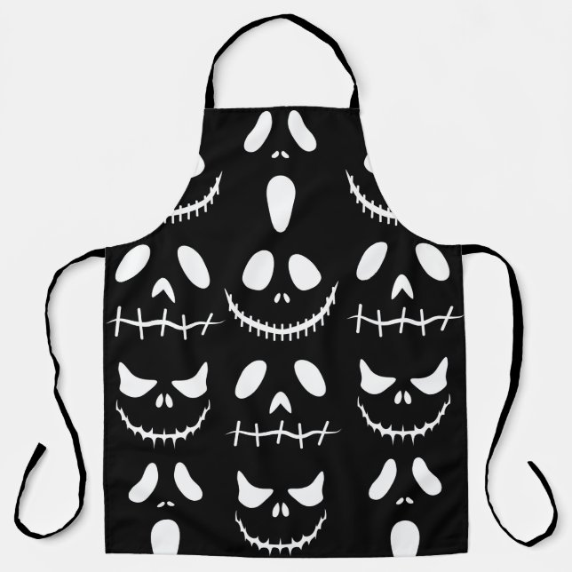 Tablier Arrière - plan d'Halloween. Motif sans couture ave (Recto)