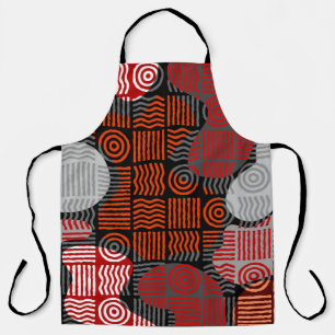 Tablier arrière - plan géométrique tribal Brown dans patch
