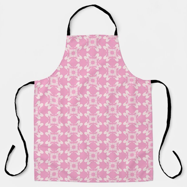 Tablier Arrière - plan rose, motif moderne sans couture. V (Recto)