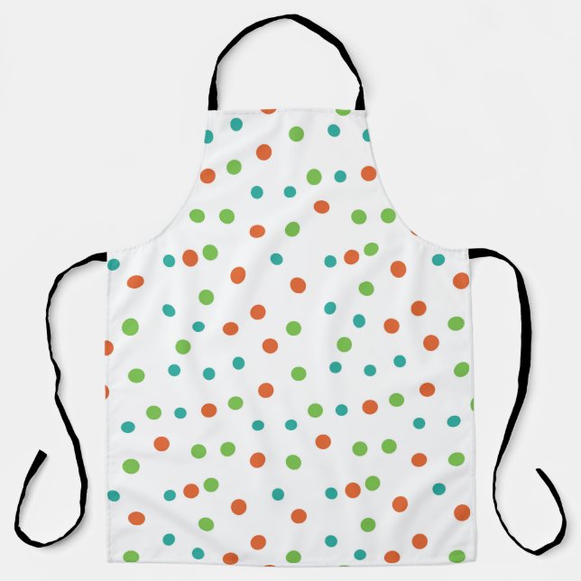 Tablier Arrière - plan sans couture avec motif pois. Polka (Recto)