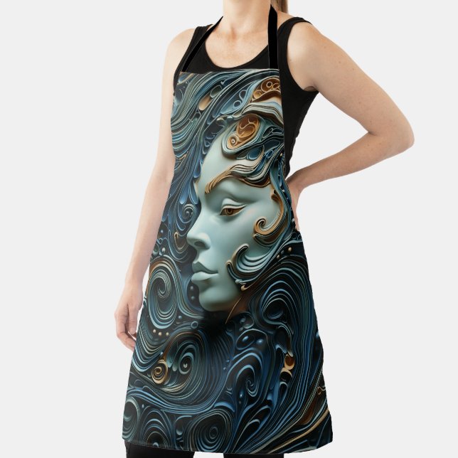 Tablier Art 3D de la femme Lune (Insitu)