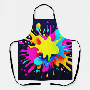 Tablier Art Abstrait de peinture dynamique
