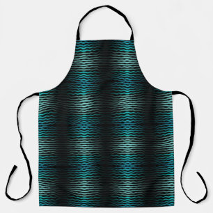 Tablier Art abstrait de vagues turquoise salées de plage c
