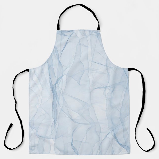 Tablier Art arrière - plan moderne bleu tissu (Recto)
