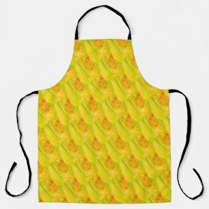 Tablier Art botanique jaune citrus du fermier