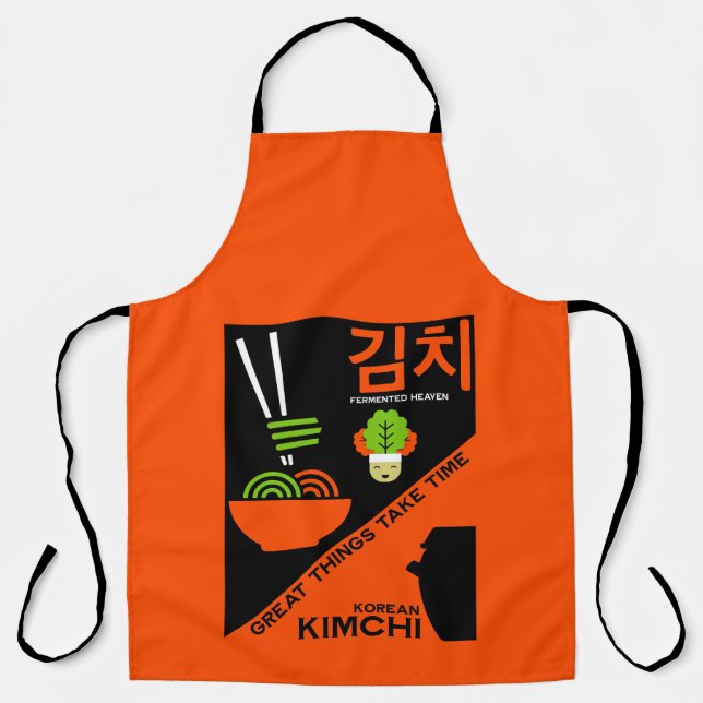 Tablier Art de cuisine coréen Kimchi (Recto)