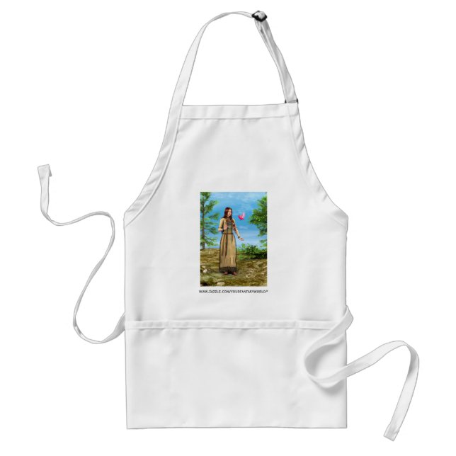 Tablier Art de femme amérindienne forêt oiseau (Devant)