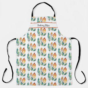 Tablier Art de feuillage Evergreen & Ambre, personnalisé