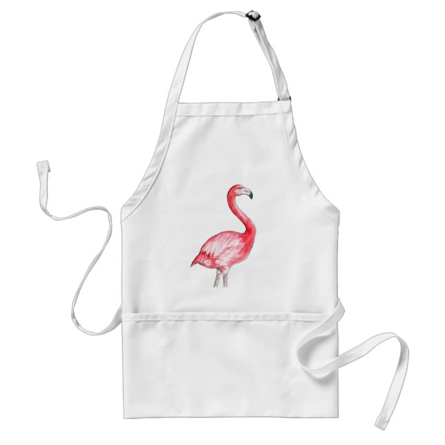 Tablier Art de Flamant rose (Devant)