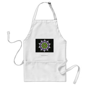 Tablier Art de kaléidoscope de mandala floral pourpre