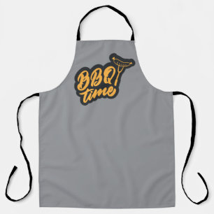 Tablier Art de mots de temps de BBQ cool gril