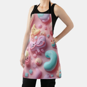 Tablier Art de personnage de bonbon Pastel Kawaii