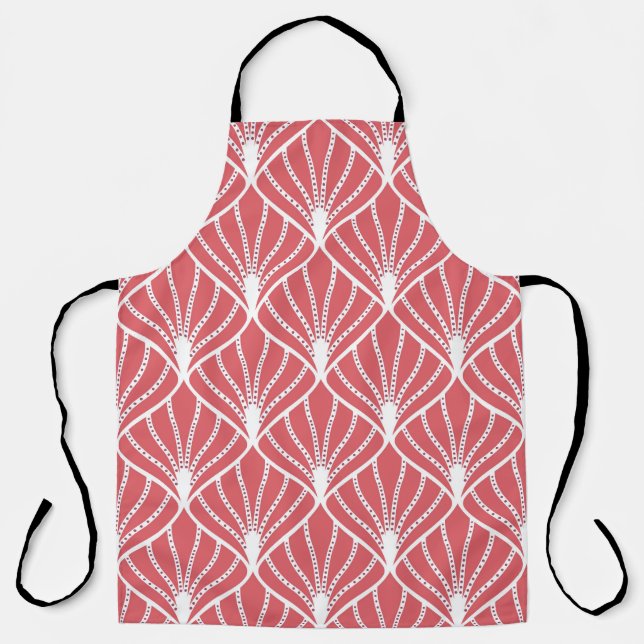 Tablier Art Déco, motif sans couture géométrique. (Recto)